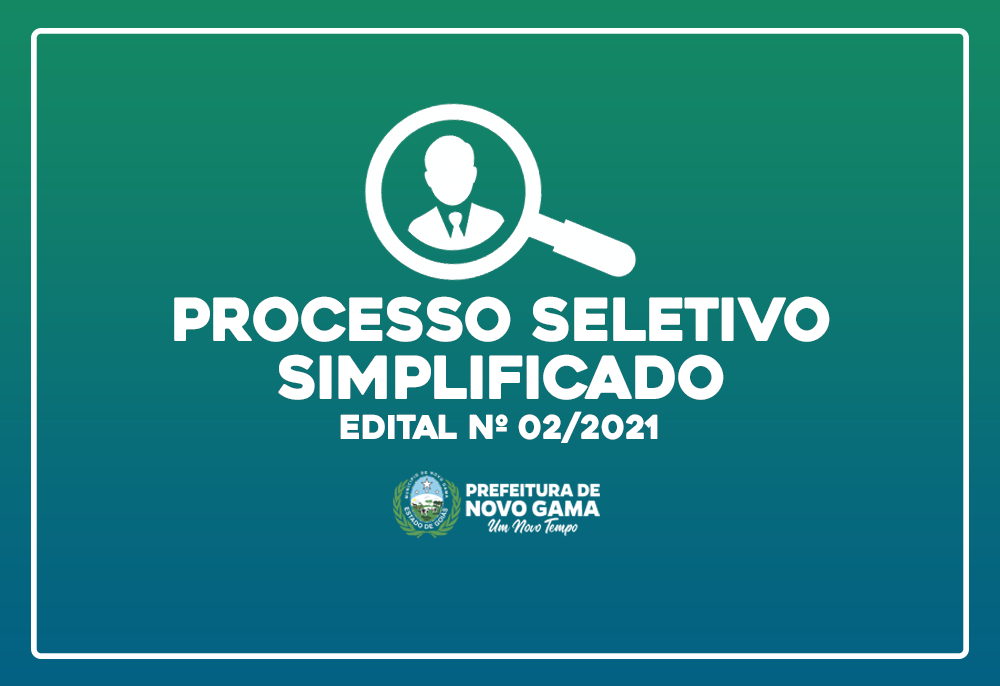 Processo Seletivo Simplificado Edital N Prefeitura