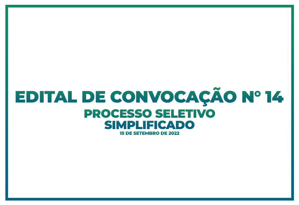 Edital De ConvocaÇÃo N° 14 Processo Seletivo Simplificado Prefeitura Municipal De Novo Gama 2572